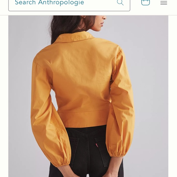 Chic tie-front top by Anthropologie - Picture 2 of 6